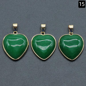 Cuarzo Personalizado con Nombre 2026 para Joyería, Cristal para Hacer Joyas, Colgante de Jade Blanco en Forma de Corazón para Mujer - Product Image 4