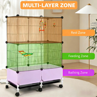 Ensemble Cage et Support Premium pour Perroquet – Construction Métallique Robuste pour Usage Intérieur