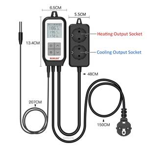 Termostato Tuya Smart Life, relé de refrigeración de calor Dual, controlador de Sensor de temperatura <span class=keywords><strong>WIFI</strong></span> para interruptores de termómetro de Casa de piscina - Product Image 3