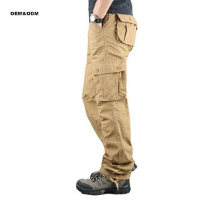 <span class=keywords><strong>Pantalones</strong></span> tácticos personalizados para hombre, ropa de trabajo de estilo americano para ocio al aire libre, pierna recta de cintura media con cremallera frontal plana - Product Image 3