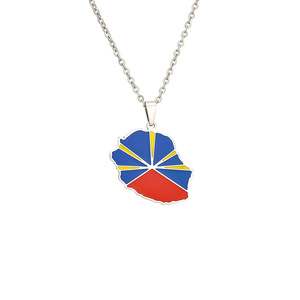 Nuevo Collar con Colgante Étnico Vintage con Diseño <span class=keywords><strong>de</strong></span> Goteo <span class=keywords><strong>de</strong></span> Aceite <span class=keywords><strong>de</strong></span> la <span class=keywords><strong>Isla</strong></span> <span class=keywords><strong>de</strong></span> Reunión, para Hombres y Mujeres, Accesorios para Parejas - Product Image 5