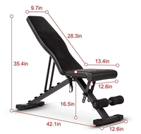 Venta caliente Sit Up Bench Banco con mancuernas Multigym Venta al por mayor Mancuerna ajustable y Banco