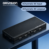 Kartu Tangkap HDMI 4 Kanal 4K60 4 in 1 Out HDMI UVC USB Kartu Tangkap Video Dengan 4 Kanal HDMI Loopout