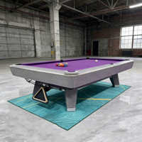 Table de billard professionnelle à 3 coussins en bois massif JuLai JL-13 fabriquée en Chine, avec retour de balles, logo personnalisable, poches en cuir véritable