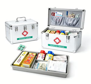 Suministros Médicos al por Mayor de Fábrica, Kits de Primeros Auxilios <span class=keywords><strong>para</strong></span> el <span class=keywords><strong>Hogar</strong></span>, Estuche Médico de Seguridad de Emergencia de Aleación de Aluminio - Product Image 2