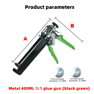 Súng bắn keo kim loại hai thành phần 1:1 400ml, tăng cường Keo nhựa <span class=keywords><strong>Epoxy</strong></span>, súng phun vữa thủ công - Product Image 6
