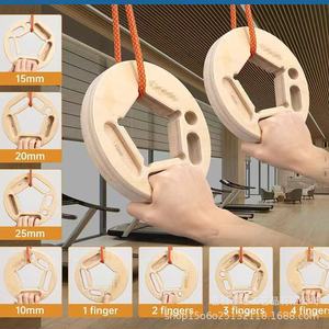 Hangboard portátil para exteriores para escalada en roca, Hangboard de madera, fortalecedor para agarre de dedo, entrenamiento de brazo - Product Image 2