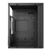 Boîtier PC Gaming Meway MicroATX Mid Tower à Prix Usine, Compatible Cartes Mères Micro-ATX/ITX, 4 Slots d'Extension, Support GPU 250mm, 2