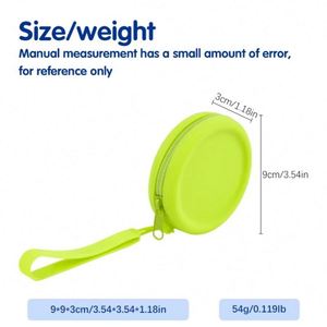 Silicone Zipper Coin Purse With Candy Pattern Water Resistant Eco-Friendly <b>Wrist</b> <b>Strap</b> Unisex for Daily Use - Product Image 3