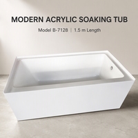 Professionnel pour le Canada 3-baignoire en alcôve d'intérieur acrylique autoportante petite place européenne douche baignoire en plastique portable