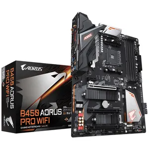 GIGABYTE B450 AORUS PRO WIFI AMD AM4 소켓 게임 마더 보드 지원 AMD Ryzen 5 3400G 3500X 3600 3600X 3700X 3800X 프로세서