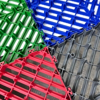 40*40*4cm recycelbare Umwelt-PP-Autowasch-Entwässerung matten Bunte Kunststoff-ineinandergreifende Garagen bodenfliesen