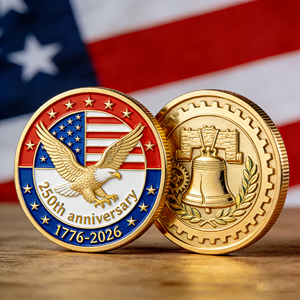 Colecciones Patrióticas de Oro, Artículos Conmemorativos, 1776-2026, América, 250 Años, Monedas Metálicas Conmemorativas del 250 Aniversario de EE. UU. - Product Image 1