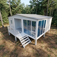 Maison conteneur moderne à assemblage rapide pour bureau, bâtiment scolaire, structure préfabriquée en acier robuste