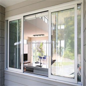 Cửa sổ trượt nhôm màu đen hoặc trắng với kính cường lực và dải thời tiết - Product Image 4