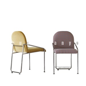 Sedia da Pranzo in Stile Nordico Trendy, Design Moderno di Lusso Leggero, Schienale in Pelle, Telaio in <span class=keywords><strong>Legno</strong></span> Massello, Gambe in Metallo, per Piccoli Appartamenti - Product Image 5