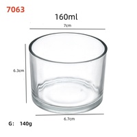 Conteneur de bougie de mode 4oz 5oz 13oz 17oz pot de verre de bougie pot de bougie givré