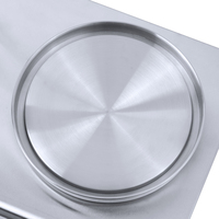 Chauffe-Plat Électrique Commercial pour Hot-Dogs 0.8KW, Chauffe-Plat de Comptoir en Acier Inoxydable à Chauffage Rapide pour Magasin de Proximité et Snack-Bar