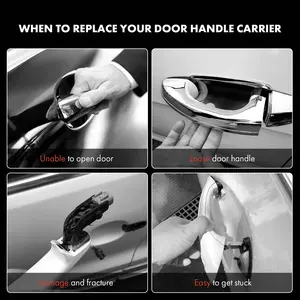 Para X5 E53 2000-2006 Portador de manija de puerta de coche delantera derecha Nueva cerradura para lado del <span class=keywords><strong>conductor</strong></span> LJZ 51218243616 - Product Image 4