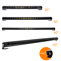 BRTLED 4x4 Smart Offroad Voiture Uv Laser Led Barre Lumineuse De Travail 40 52 Pouces Barre Lumineuse Inversée Incurvée À Une Rangée