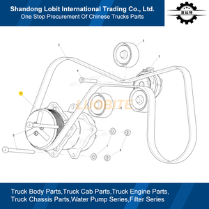 Sinotruk HOWO TX SITRAK G7 C7 G7S MC13H.51-61 pezzi di ricambio per autocarro aria condizionata compressore A/C compressore YZ160082210056 - Product Image 6
