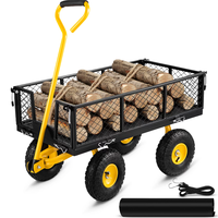Chariot de jardin en maille Chariot utilitaire pliant Chariot de jardin en maille Chariot à benne basculante de jardin avec côtés amovibles