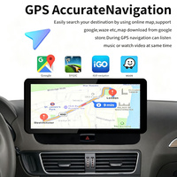 Pemutar Navigasi GPS Android 14 8 Core dengan CarPlay, Layar Terpisah & WiFi Terintegrasi 1 Tahun untuk AUDI Q5 10.25" Stereo Dashboard