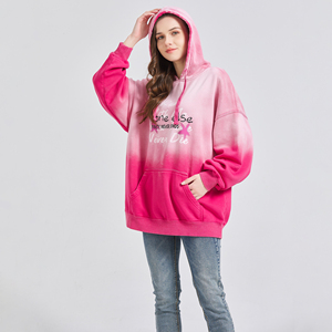 Oversized Pullover Hoodie <b>Spray</b> Dye Ombre 100% Cotton / CVC Fleece or French Terry Custom Print Streetwear - Product Image 4