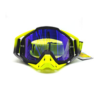 Lunettes de moto vintage style pilote, rétro, avec monture intégrale et sangle réglable, adaptées aux casques Harley, Cruiser, Scooter et demi-casques, verres UV400
