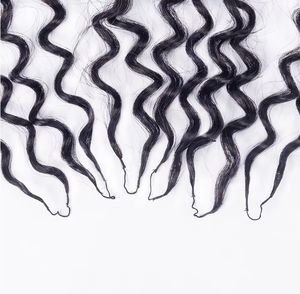 Extensions de cheveux en crochet indien Remy pré-séparées sans nœuds, cheveux humains, vague corporelle, tresse à plumes, couleur naturelle, directement de l'usine - Product Image 2