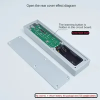 Control remoto infrarrojo de aprendizaje Universal de aleación de aluminio, 7 teclas para amplificador DAC, CD, DVD, TV, decodificador