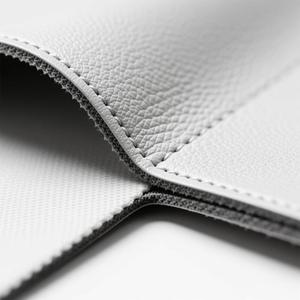 झुर्रियों प्रतिरोधी 0.7 मिमी पेटेंट धातु सिंथेटिक psmatered चमड़े के टीपू सामग्री पर्यावरण के अनुकूल कोटिंग काले सफेद कोट जैकेट - Product Image 2