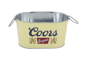 Cubos de hielo galvanizados con logotipo personalizado con asa para tinas de bebidas, cerveza, vino, champán, fiesta, hogar, bares, restaurantes - Product Image 2