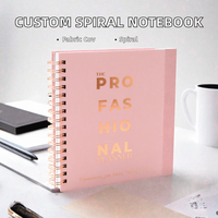 Fabricant de carnets personnalisés de haute qualité, reliure thermique en PVC spirale, 120 feuilles, impression, agenda quotidien, journal, bureau