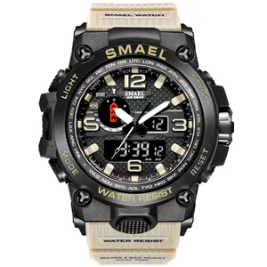 Relojes Hombre Smael 1545D Marca Original Despertador Parar Relógios À Prova D' Água Digital Sport Quartz Watch