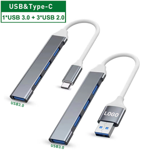 <span class=keywords><strong>4</strong></span> porte Multi Splitter tipo C HUB 3.0 USB 3.1 adattatore OTG per Xiaomi Lenovo Macbook 13 15 Air Pro PC accessori per <span class=keywords><strong>Computer</strong></span> - Product Image 1