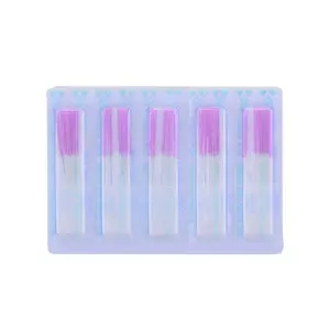 500pcs Low Price Plastic Handle Acupuncture Needles Package 10pcs Per Blister With Tube