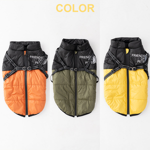 Ropa para Perros al por Mayor, Chaqueta de Invierno para Perros Grandes con Arnés, Personalizable con Logotipo, Resistente al Viento, de Poliéster - Product Image 5