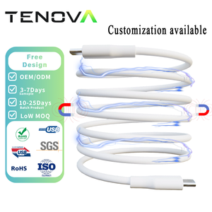 Câble de données USB-C à chargement rapide 240W Tenova Factory en silicone super souple avec organisateur magnétique pour <span class=keywords><strong>iPhone</strong></span> 17 - Product Image 1