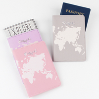 Porte-passeport de voyage imperméable en cuir PU avec logo personnalisé JIEXI, décoré de lettres, porte-cartes de visite, bonbons, tendance