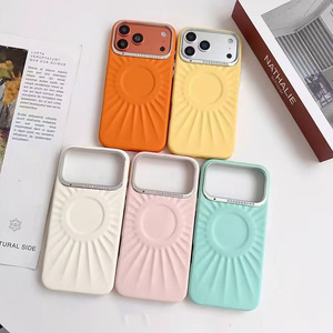 เคสโทรศัพท์หนังแม่เหล็กซีรีส์ดอกทานตะวัน L175 สำหรับ iPhone 16 17 Pro Max ป้องกันแรงกระแทก - Product Image 1