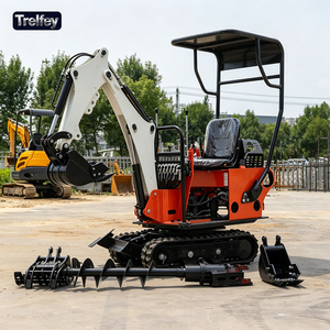 Mini Excavadora Pequeña, Mini Excavadora de Orugas, Bagger de 800 kg, Imán para Levantar Chatarra Metálica, Trabajo de Reciclaje para Uso en Chatarraferías - Product Image 1