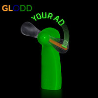 Produit promotionnel Mini portable Handy Led Message personnalisé Ventilateur de batterie Message personnalisé Affichage LED Ventilateur électrique portable