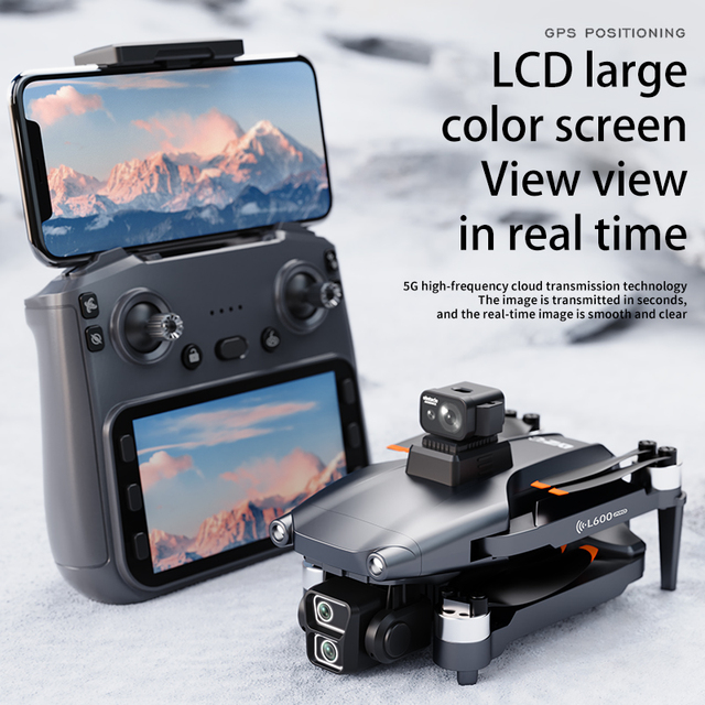 L600 Pro Max 5g Gps Rc Drone 4k Hd Dual Camera Obstacle Avoidance Foldable Brushless Quadcopter Drone Vs L200 Pro Max Drones Toy