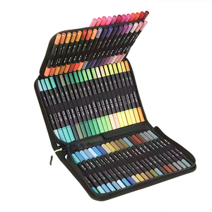 72 Color Dual <span class=keywords><strong>Tip</strong></span> Brush Pens 0,4mm Fineliner y Brush <span class=keywords><strong>Tip</strong></span> Coloring Markers <span class=keywords><strong>Set</strong></span> para colorear para adultos - Product Image 1