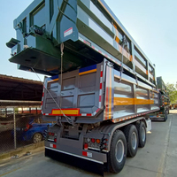Remorque semi-remorque à 2 essieux 16 pieds 14K Tandom 5 tonnes 12 remorque benne agricole
