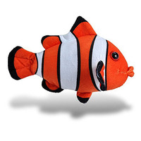 Jouets en peluche de poisson-clown doux de 10 pouces pour enfants, cadeau, poisson-clown en peluche, animal marin en peluche, jouets oreiller, poisson-clown en peluche personnalisé