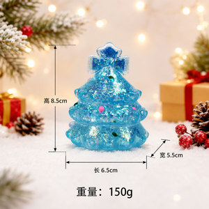 Cross-border Bestseller New European American-style Luminous Christmas <b>Tree</b> Marshmallow-shaped Plastic Squishy Stress-relief Toy - Product Image 2