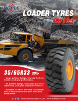 Pneu radial NB109 à grand motif E-4 avec bande de roulement profonde anti-crevaison, pneu minier résistant à l'usure pour mines de charbon et de métaux