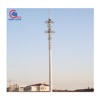 ที่มีคุณภาพสูงชุบสังกะสี Gsm ทาวเวอร์เสาอากาศหอการสื่อสารทาวเวอร์ Monopole